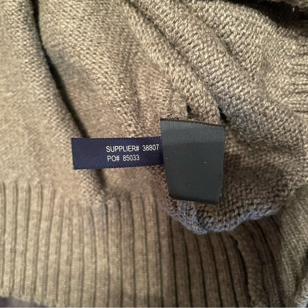 Polo Ralph Lauren Mens Size XL Quarter Zip Mock Neck Gray Sweater 100% Cotton - Picture 14 of 16